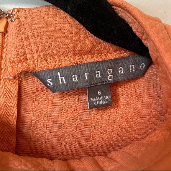 Sharagano Dress Parisian Terracotta  Size 6 - Picture 4 of 7